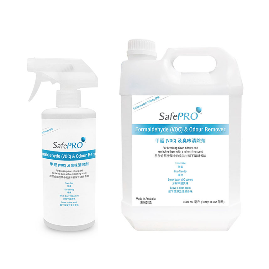 SafePRO® Formaldehyde (VOC) & Odour Remover ; Remove 99% of Formaldehyde (VOC)